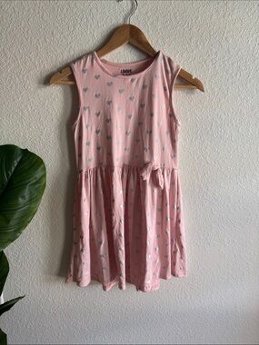 Limited Too Pink Sleeveless Heart Print Dress